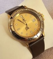 CYMA SWITZERLAND Vergoldet Sapphire Elegante Herrenuhr 40mm
