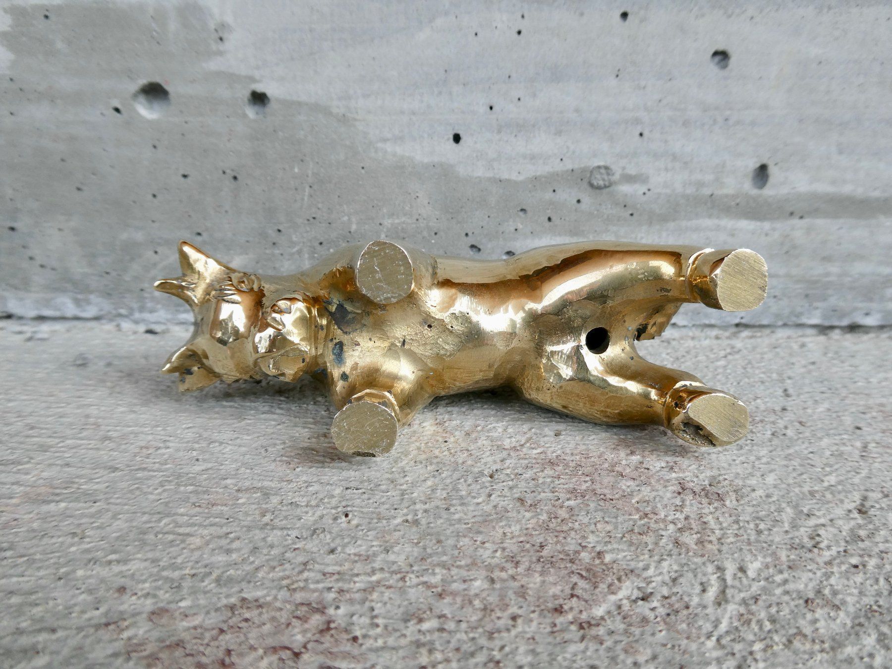Statuette: Stier schwerer Messingguss poliert – Usato da Lüchingen venduto da Eeizo 9