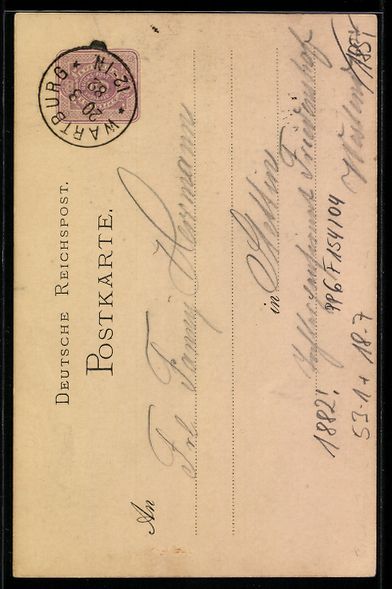 Entiers postaux: Vorläufer-Lithographie Ganzsache PP6 F1 – D'occasion à Berlin par bartko-reher 1