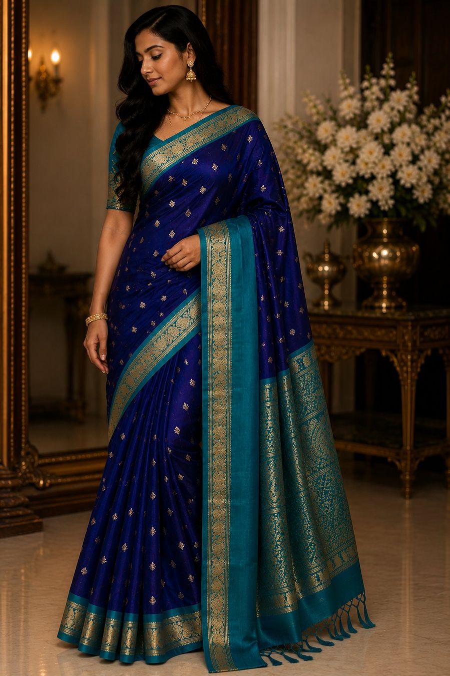 Vestiti: Kanchipuram soft silk saree – Nuovo e nell'imballaggio originale da Les Acacias venduto da minnie6