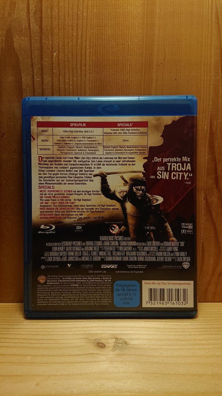 Tutti i DVDs: 300 Blu-Ray – Usato da Wilderswil venduto da Exebub 1