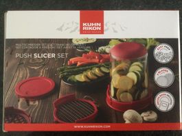 Gemüse Schneider auch für Dips Push Slicer Set Kuhn Rikon