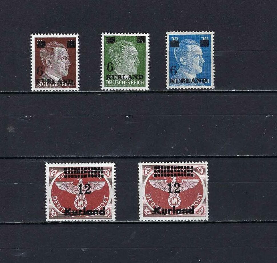 Tutti i francobolli: Besetzung Kurland 1 - 4 ** – Nuovo e nell'imballaggio originale da Altstätten SG venduto da Nandodax