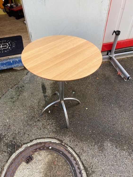 Proman Products Nova Beistelltisch – 45x45x55 Cm, Metallrahmen & Holztischplatte In Rustikalem Braun