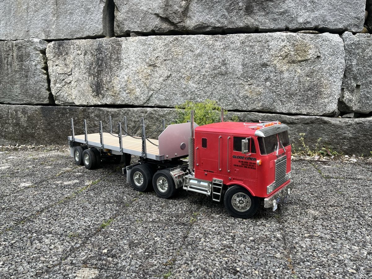 Tamiya Modellismo RC: Tamiya Globeliner mit Trailer – Usato da Hettlingen venduto da mat_ts7l