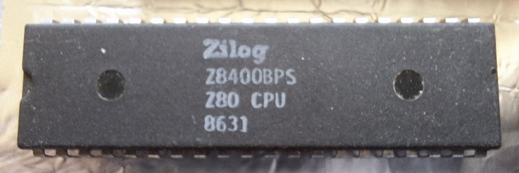 Elektronikbauteile: Zilog Z8400BPS Prozessor (Z80 CPU) – Gebraucht aus Sevelen von rwi_k7mr