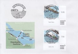 1739+1740 FDC 150 Jahre Seelinie + Trajekt, Vollstempel