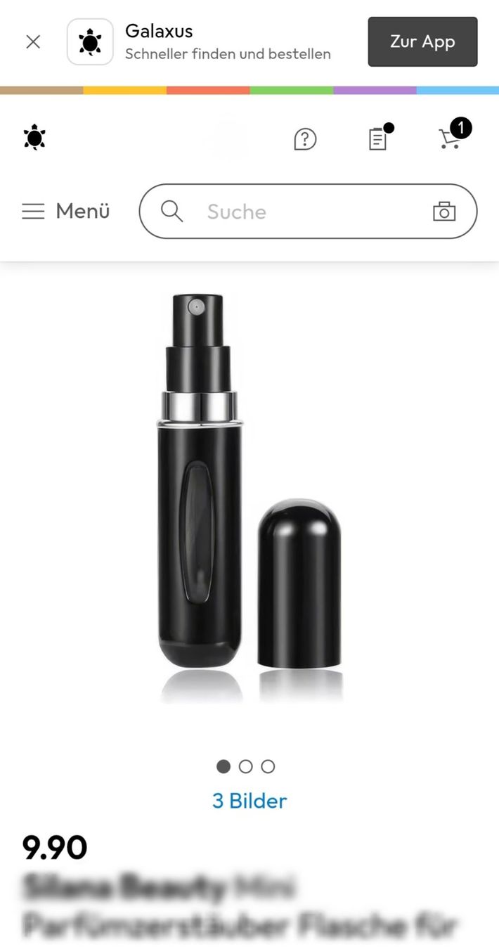 Flacons: Mini Parfüm Zerstäuber Flasche / 5 ml / schwarz / Flacon – Neuf avec emballage d'origine à Uster par -FPS- 2