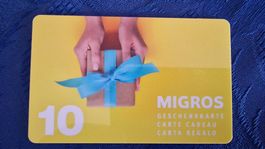 Migros Geschenkkarte leer, für Sammler