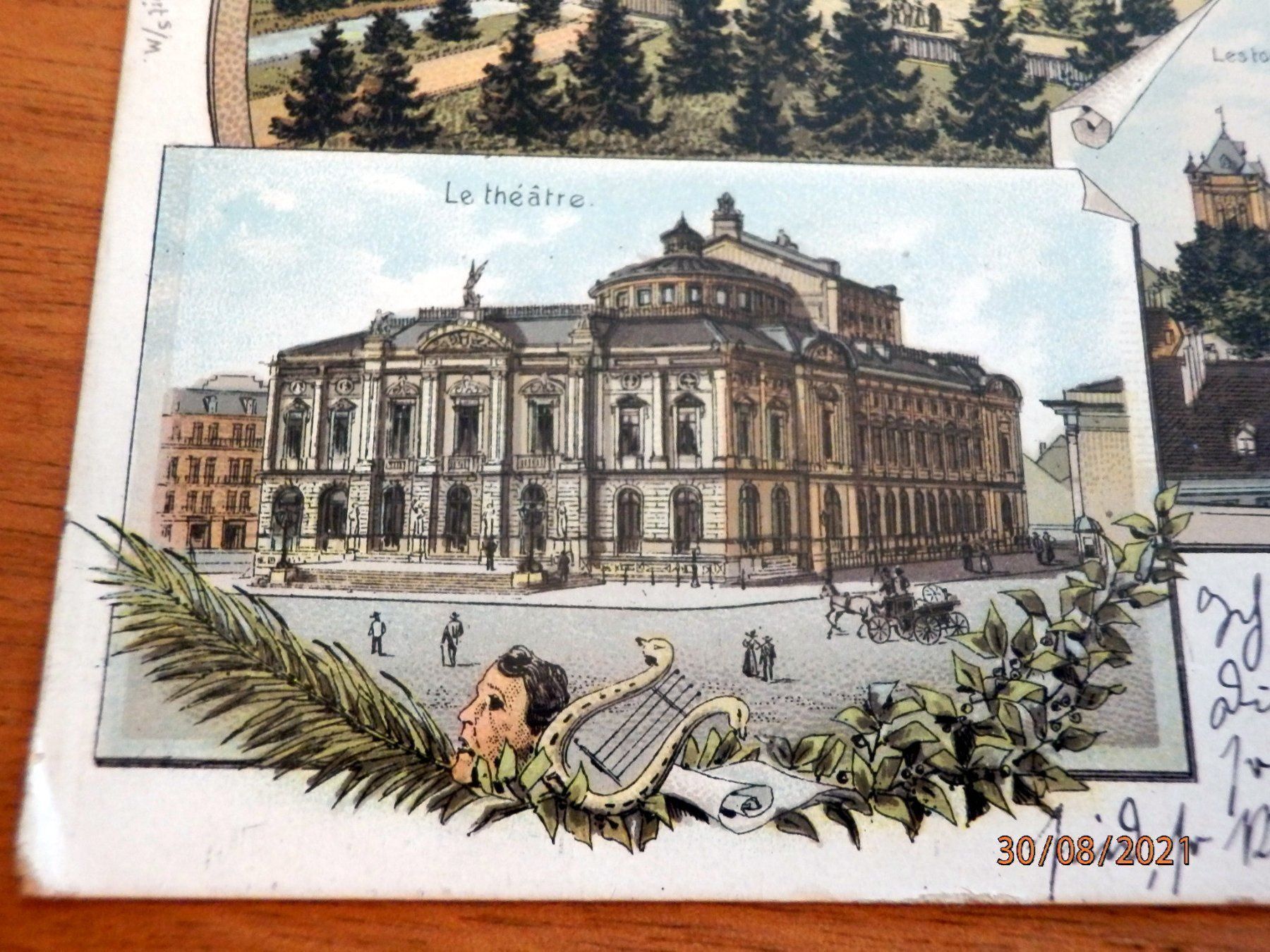 Ansichtskarten: Litho. Souvenir de Genève, ZNr.60B, – Gebraucht aus Ueberstorf von dinbau 4
