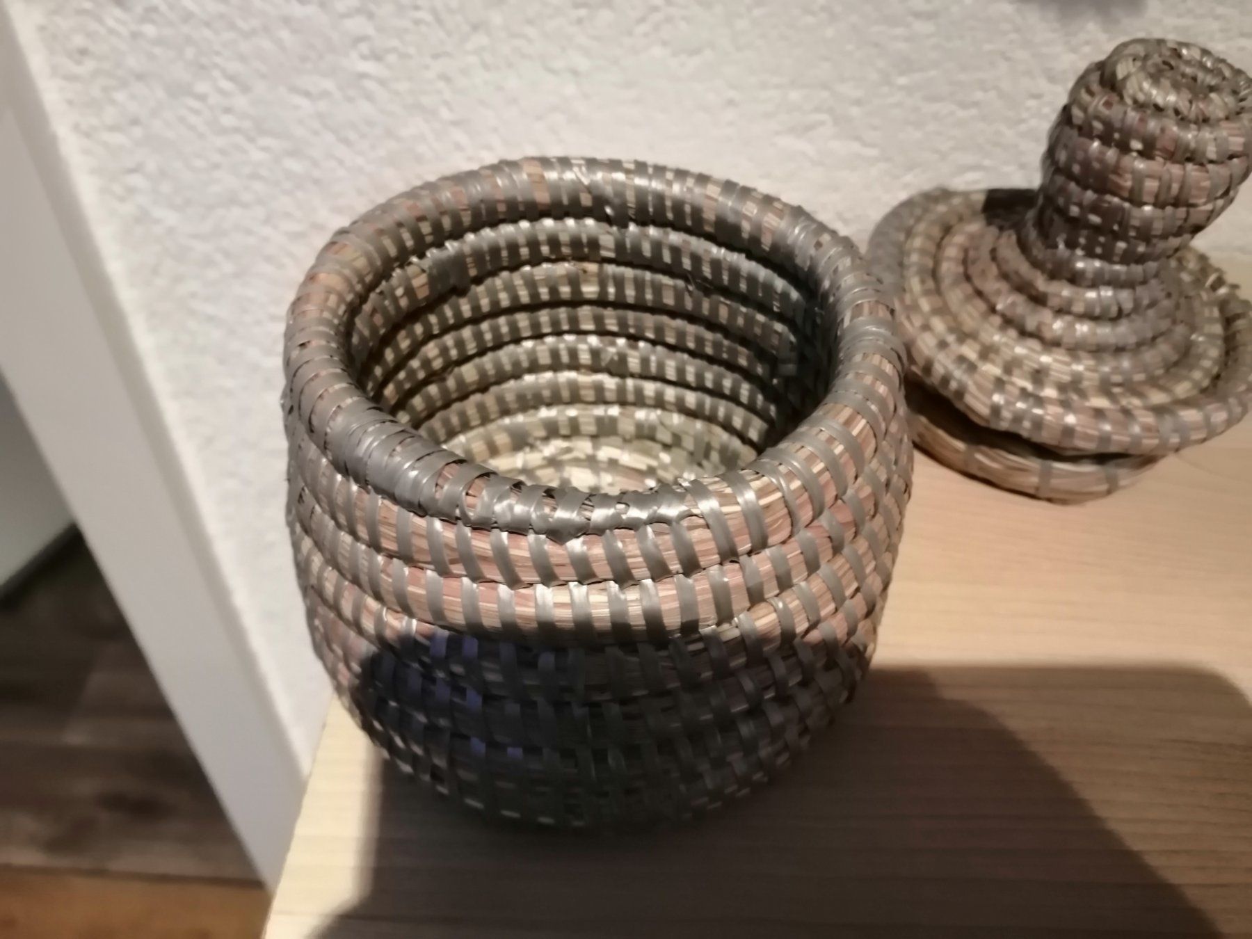 Altro per la casa: Hübscher Deckelkorb18x12 cm – Usato da Nunningen venduto da silvermoon68 2