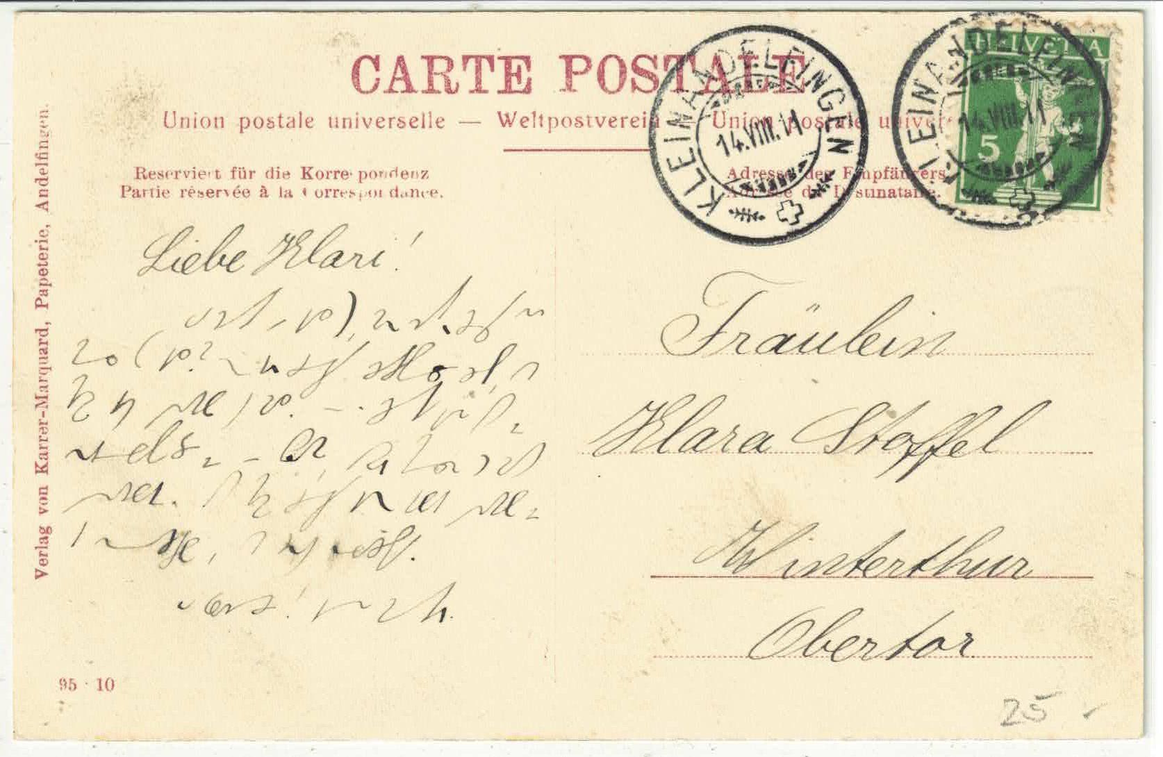 Cartes postales: Gruss aus Andelfingen – D'occasion à Ettingen par Kartenplanet 1