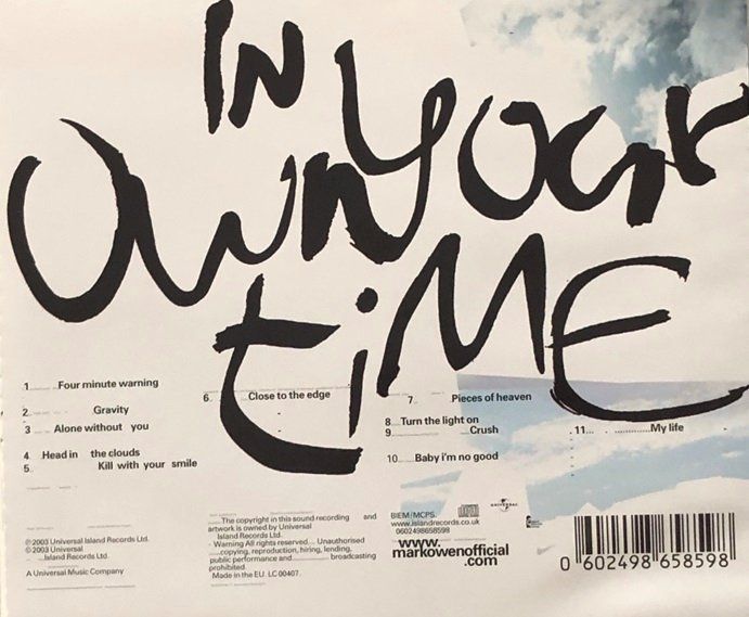 CD: Mark Owen – In your own time – Usato da Grüningen venduto da azulverde 1
