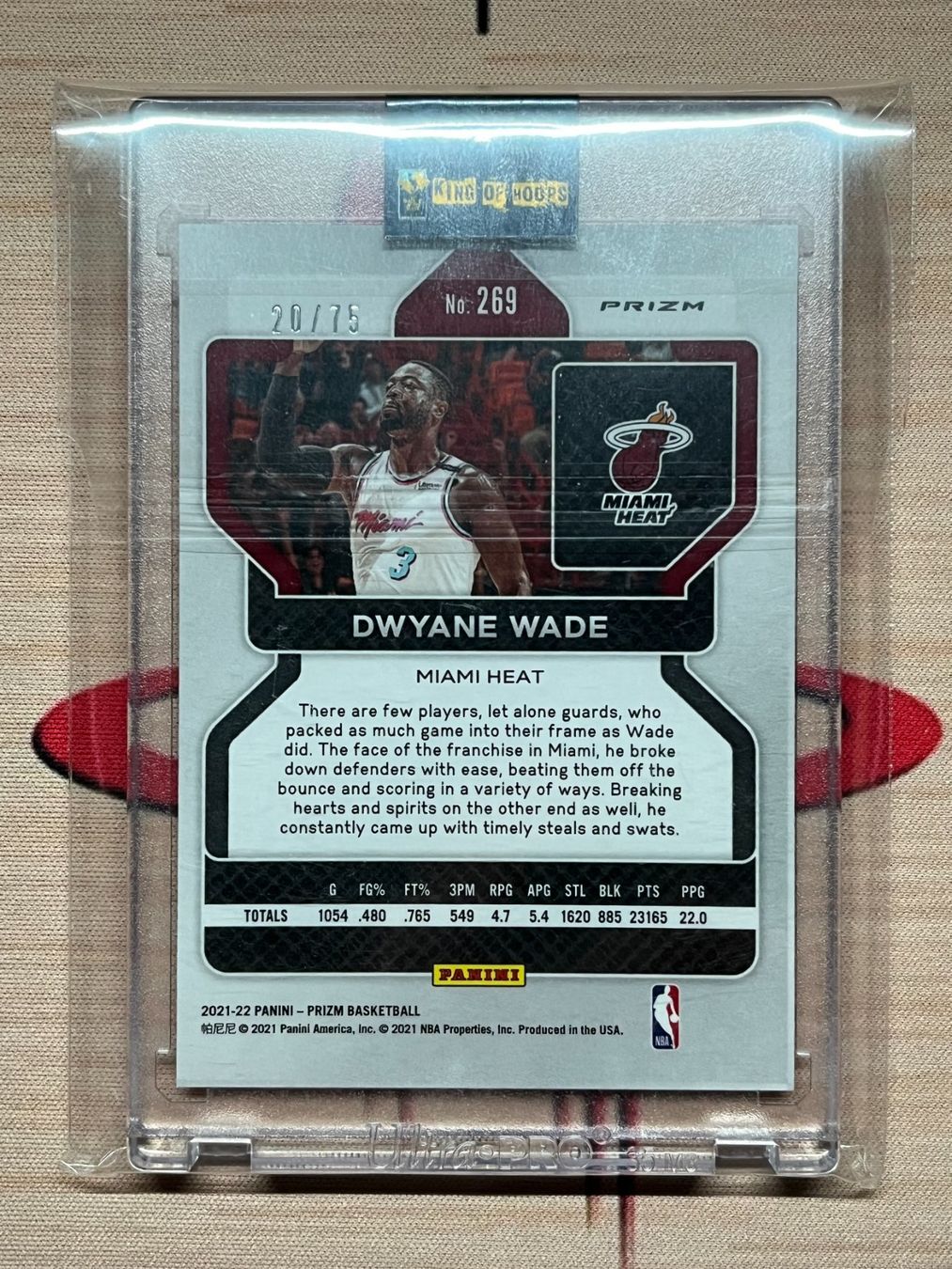 Panini Carte collezionabili: 2021-22 Panini Prizm Dwayne Wade /75 - 75th Anniversary – Usato da Dorénaz venduto da swisskid_cards 1