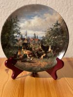 Sammelteller "Hühner und Ziegen auf dem Dorfanger"