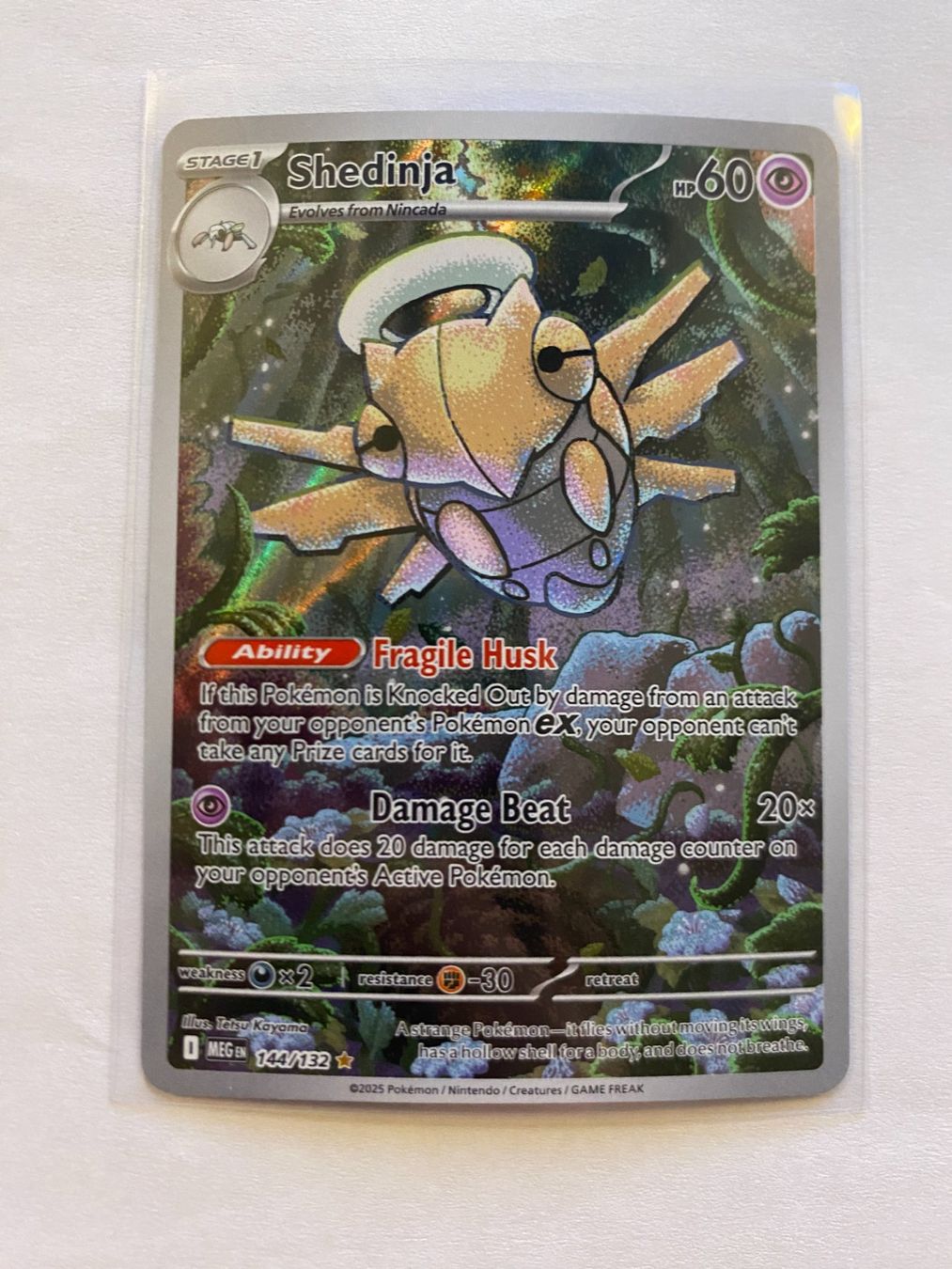Pokémon Carte collezionabili: Pokemon Shedinja 144/132 Mega Evolution EN – Nuovo (secondo la descrizione) da Weingarten-Kalthäusern venduto da McGmavlo