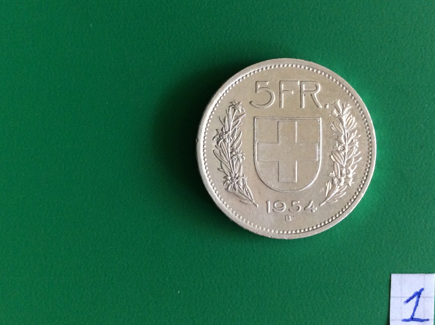 Toutes les monnaies: 5 francs  1954  Belle – D'occasion à Genève par pie_fh2d