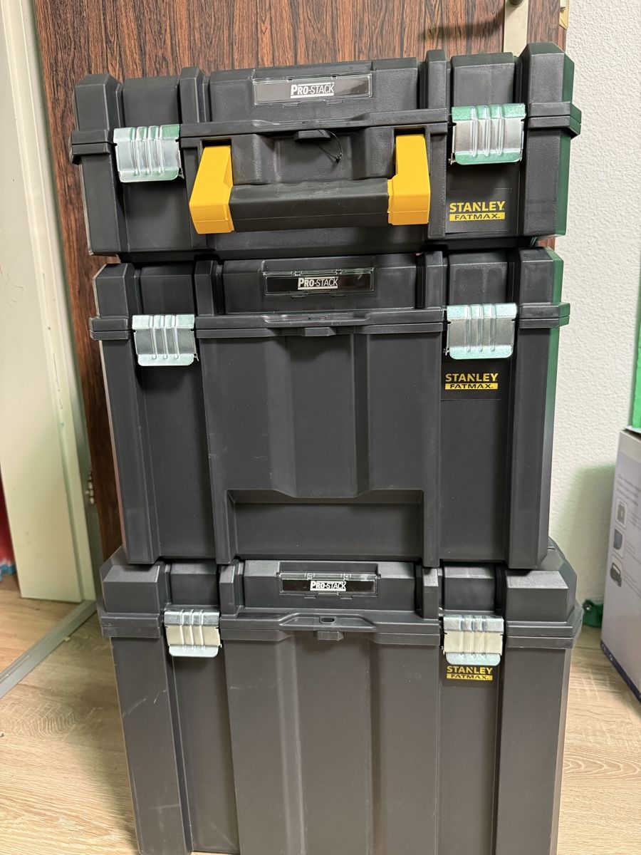 Stanley Alle Werkzeuge: Stanley Fatmax Pro-Stack Werkzeugbox Set neuwertig – Neu (gemäss Beschreibung) aus Aarburg von paw_j6m7