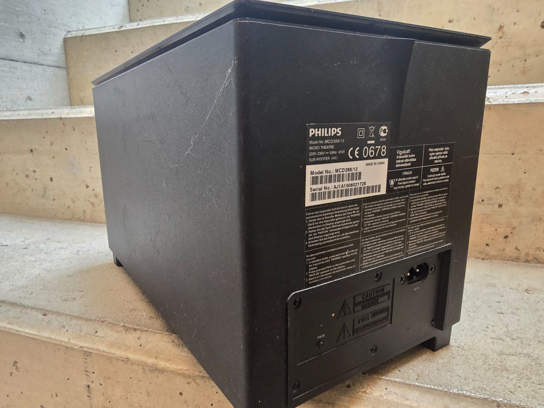 Philips Lautsprecher: Philips Subwoofer MCD388/12 – Gebraucht aus Delémont von vla_zpt9 1