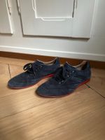 HUGO BOSS - Wildleder Sneaker dunkelblau 44