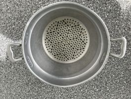 Passoire vintage en aluminium, 24 cm