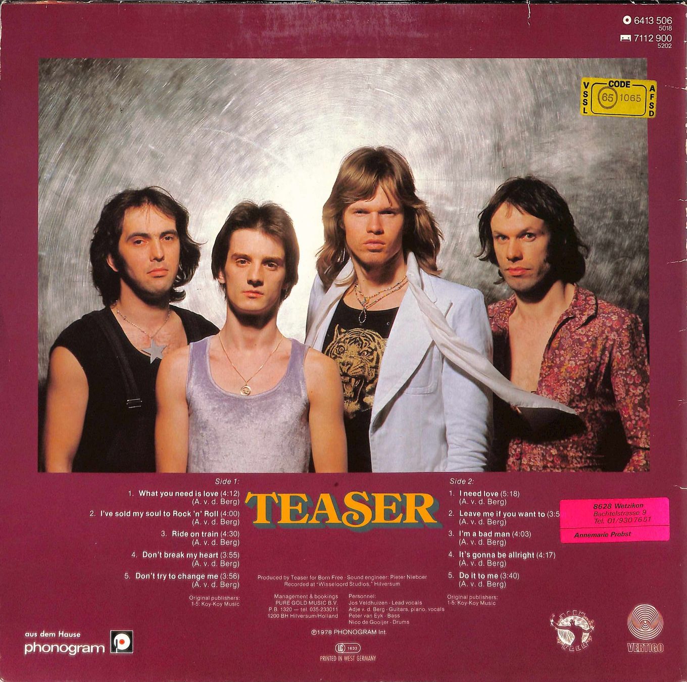 Dischi in vinile: LP Teaser – Usato da Trimmis venduto da Beax72 1