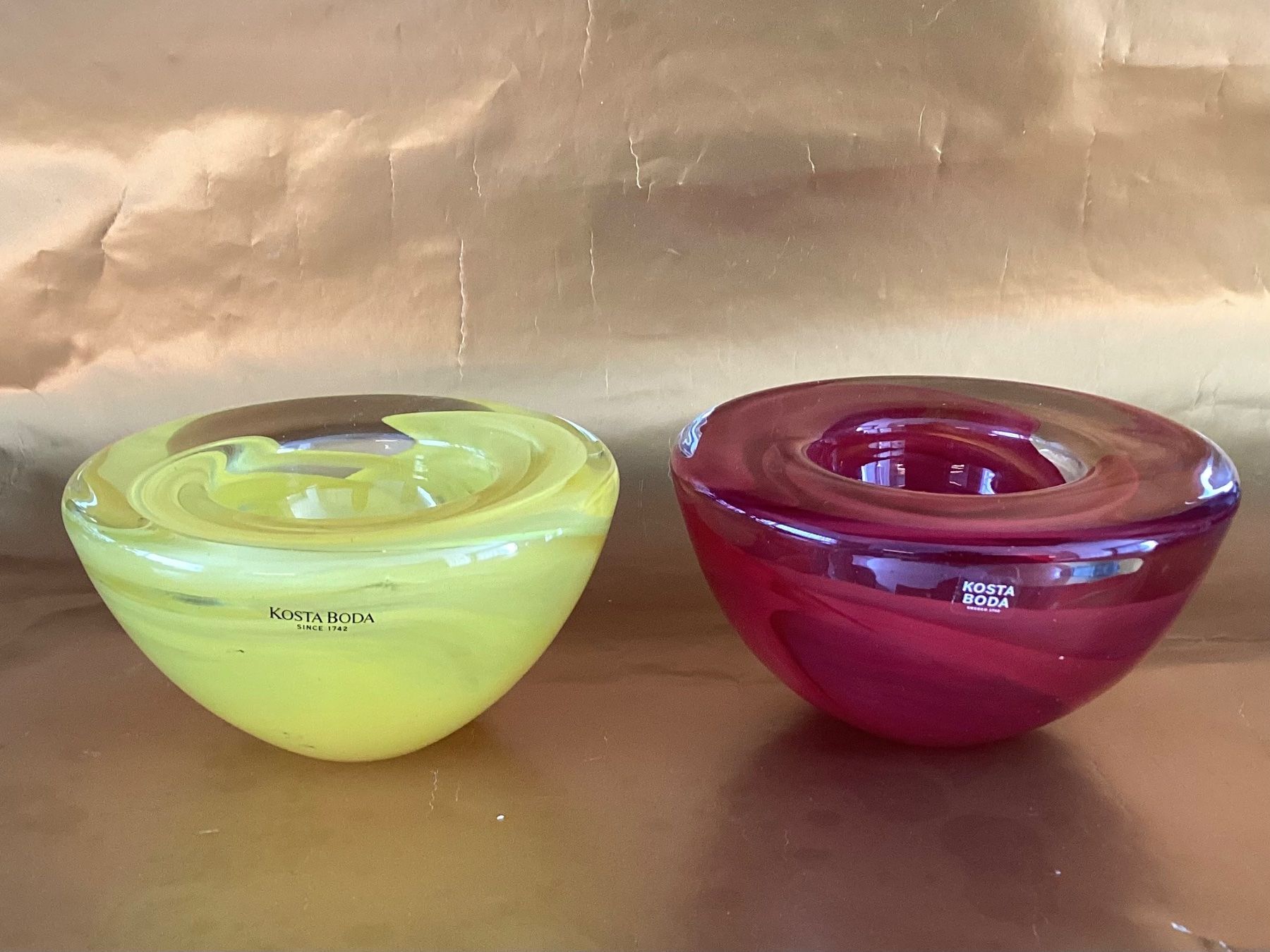 Kosta Boda Portacandele: Kosta Boda / 2 Windlichter – Usato da Beinwil am See venduto da kae_gh7c
