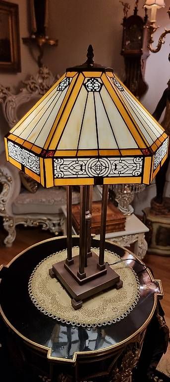 Lampade: Elegante Tiffany Lampe, Jugendstil – Nuovo e nell'imballaggio originale da Kaufdorf venduto da Nati-Nati 7