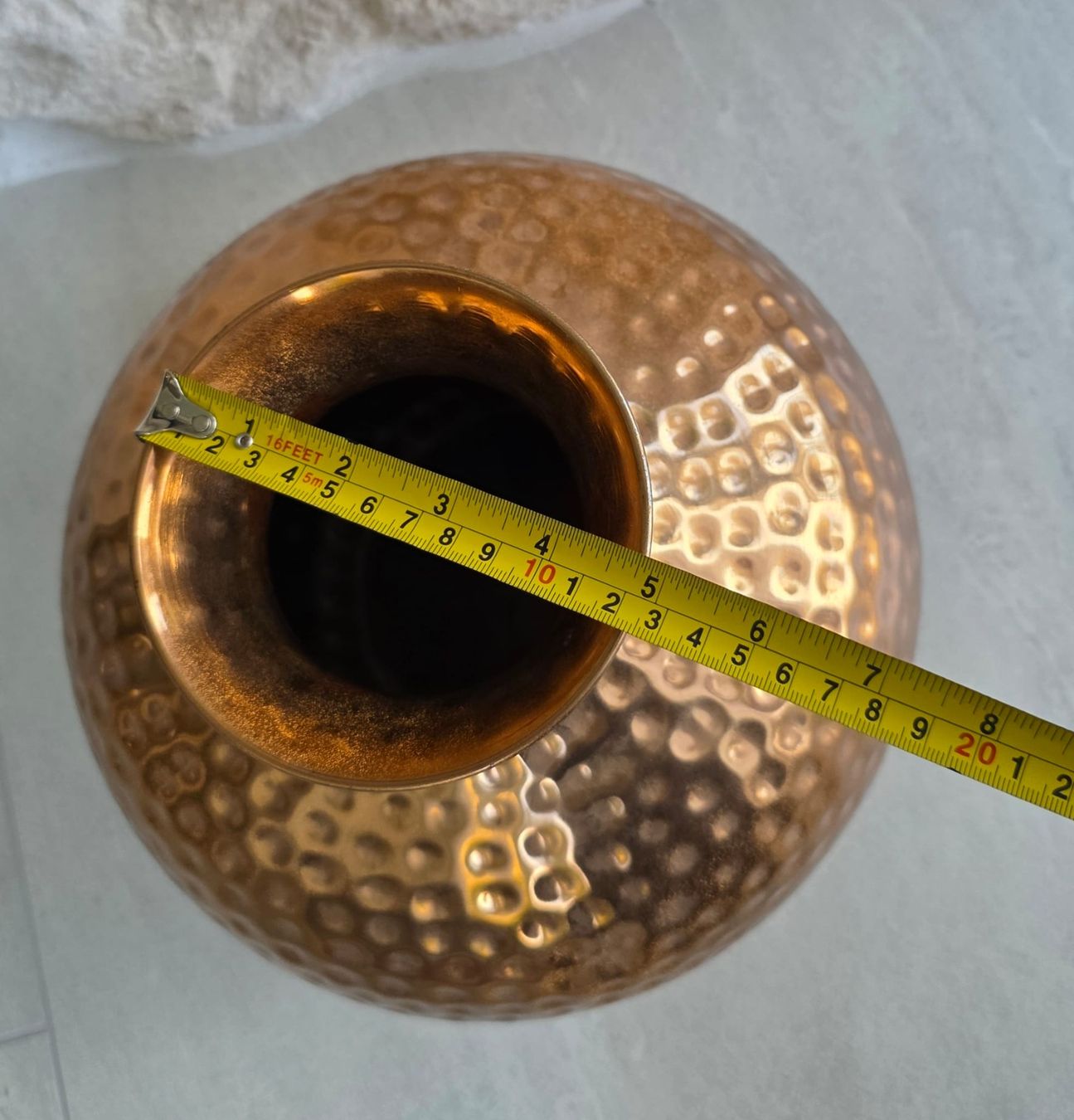 Vasen & Gefässe: Vase Metall gehämmert – Gebraucht aus Rheinsulz von Dred 4