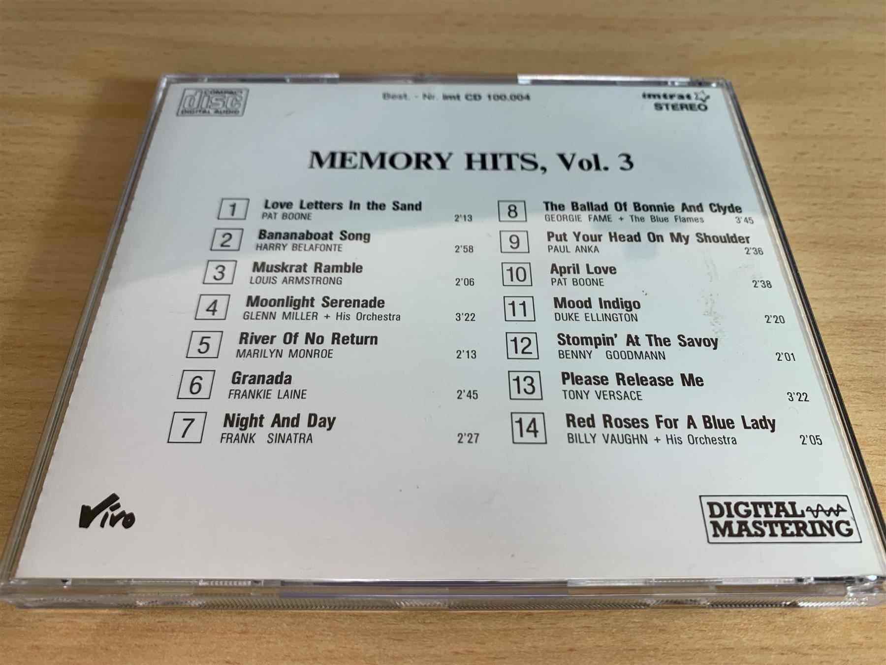CD: Various – Memory Hits Vol.3 – Usato da Rikon im Tösstal venduto da Alpenmutz 1