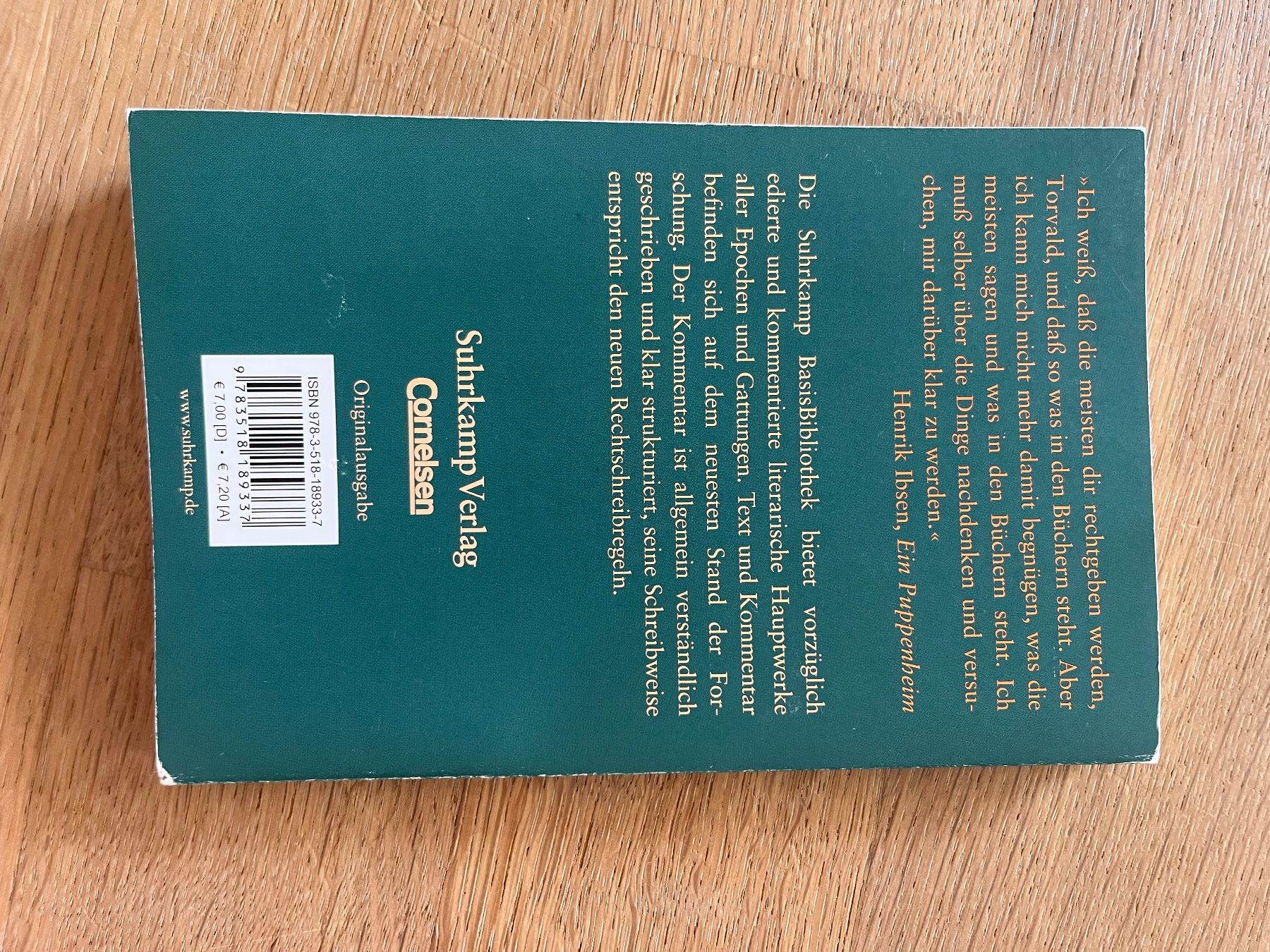 Libri: Henrik Ibsen - Nora oder Ein Puppenheim – Usato da Laupen BE venduto da lee_ym6v 1