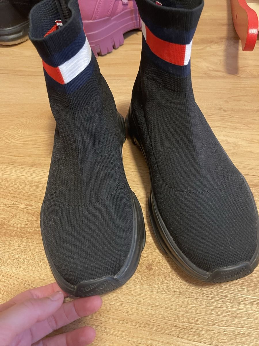 Tommy Hilfiger Scarpe da donna: Tommy Jeans Sock Booties - Size 39 - – Usato da Wattwil venduto da mkt_s2l5 7