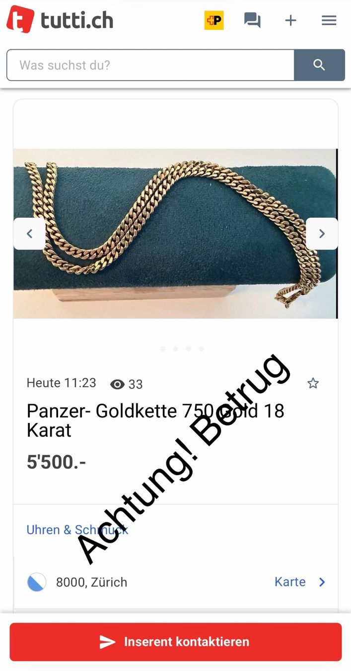 Catenine: Panzer- Goldkette 750 Echtgold 18 Karat – Usato da Neuenkirch venduto da BonndorraCharms1 9