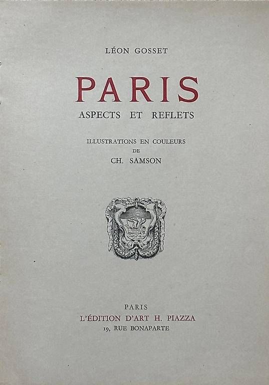 Bücher: Paris - Aspects et reflets – Gebraucht aus Adliswil von Heimite 1
