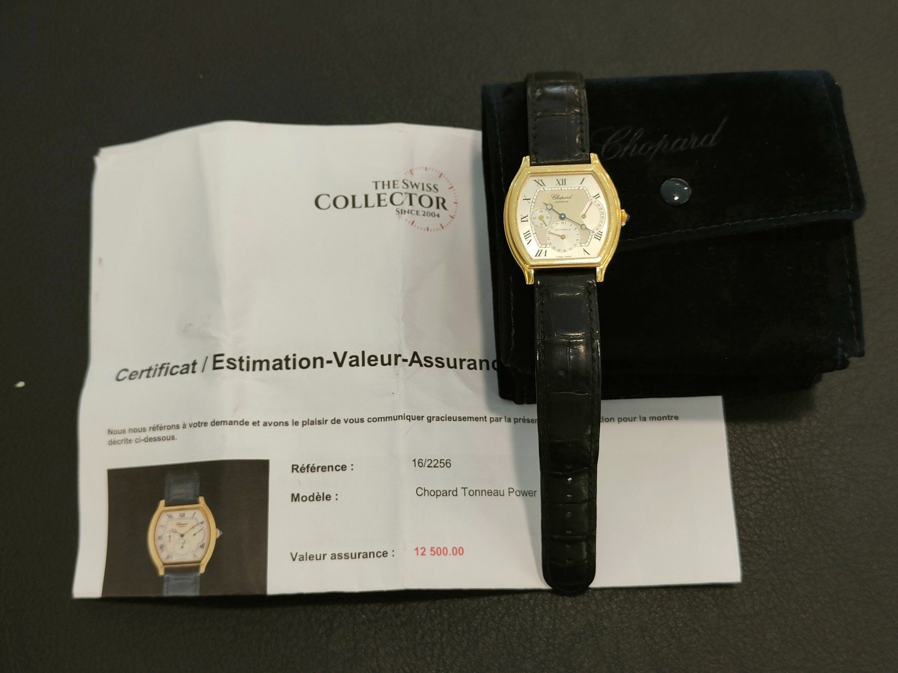 Chopard Uhren: Chopard Power Reserve Tonneau - 18K Gold – Gebraucht aus Zürich von Stargold-Uhren 9