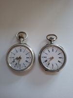 2x Antike Damen Taschenuhren Silber 0.800 beide laufen +24h
