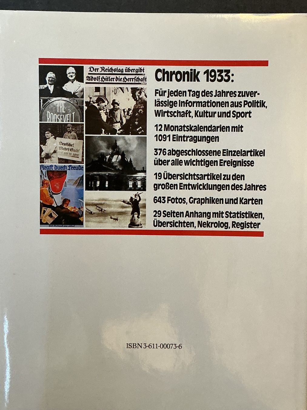 Bücher: Chronik 1933 Buch – Neu (gemäss Beschreibung) aus Horw von adler65 2