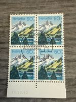 Schweiz Helvetia Briefmarke 60Rp Viererblock, Bern 1993!