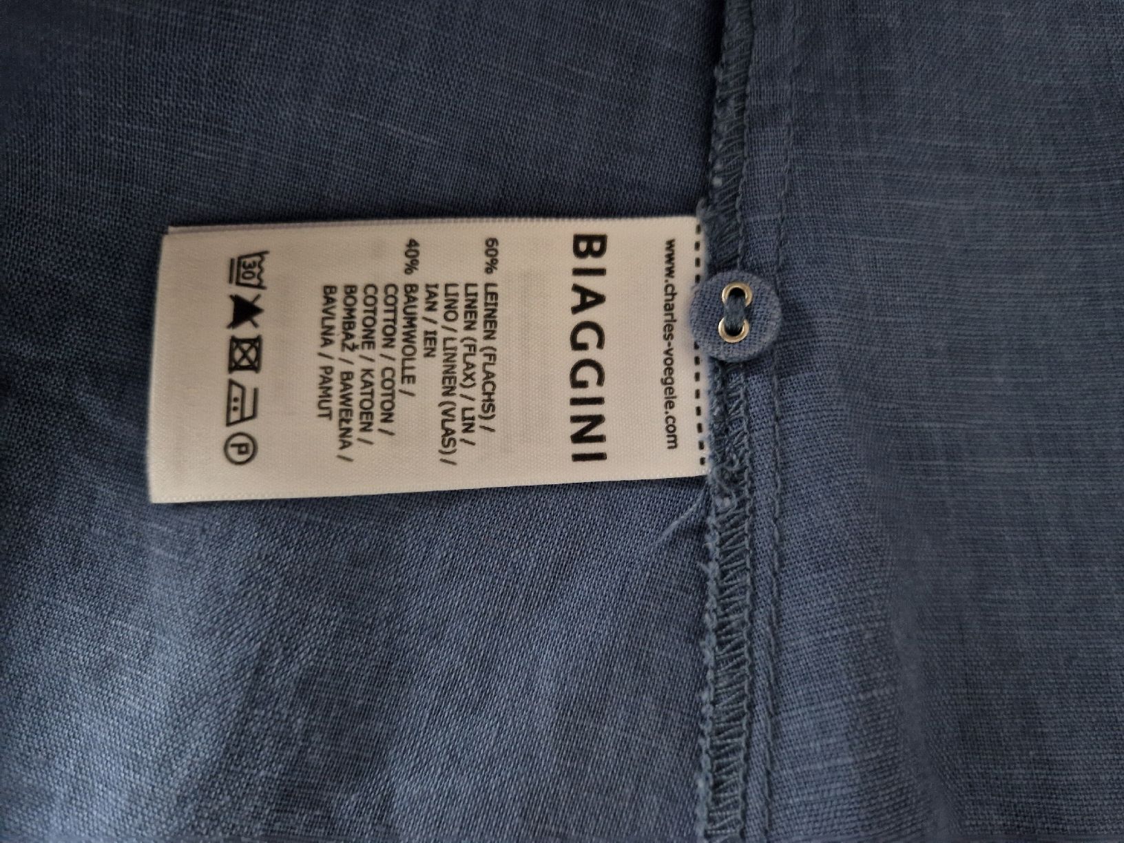 Blusen: Camicia estiva BIAGGINI lino/cotone tg. 36 – Gebraucht aus Arbedo von Gyn 5