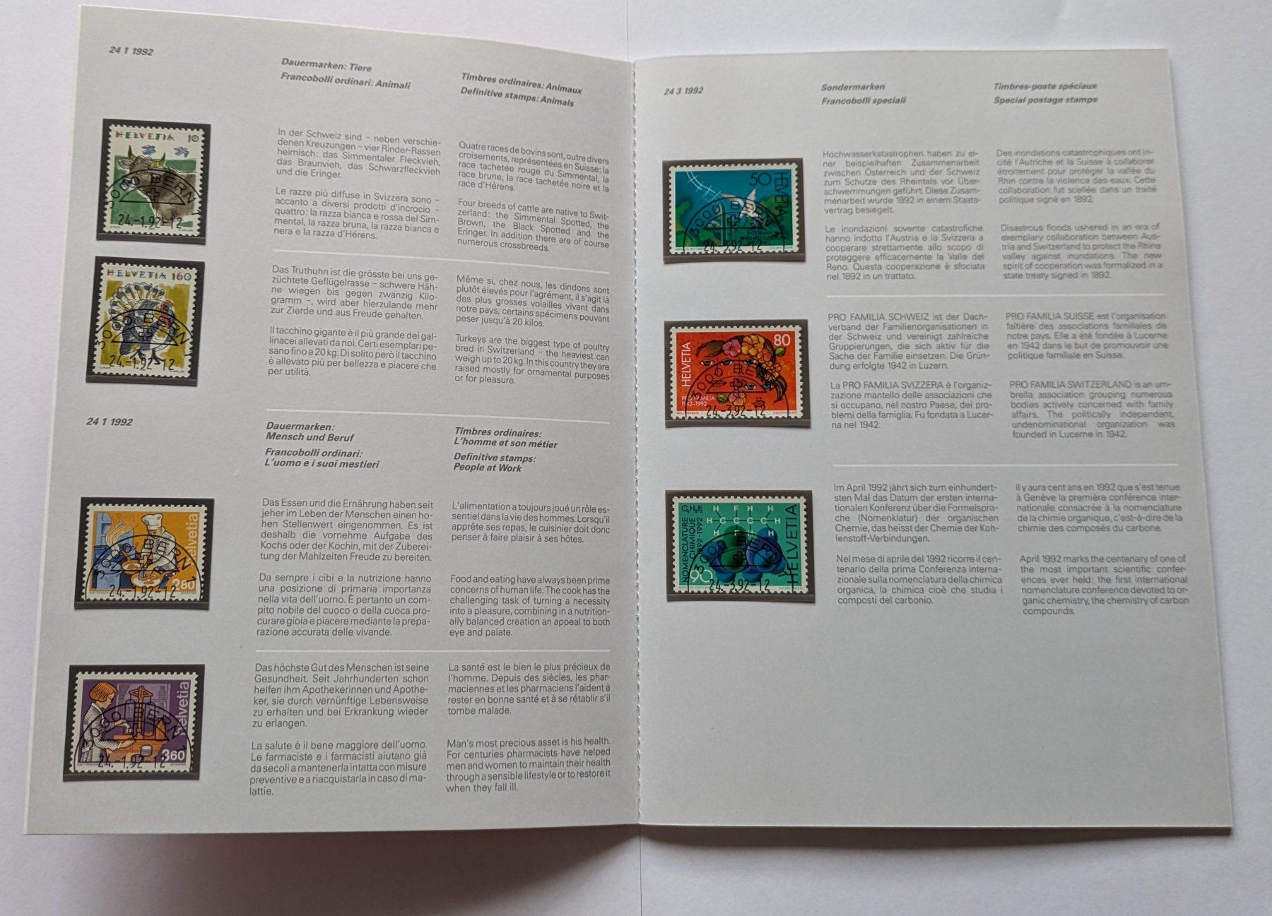 Tutti i francobolli: PTT Carnet de timbres 1992 – Nuovo (secondo la descrizione) da Estévenens venduto da Rockingirl 1