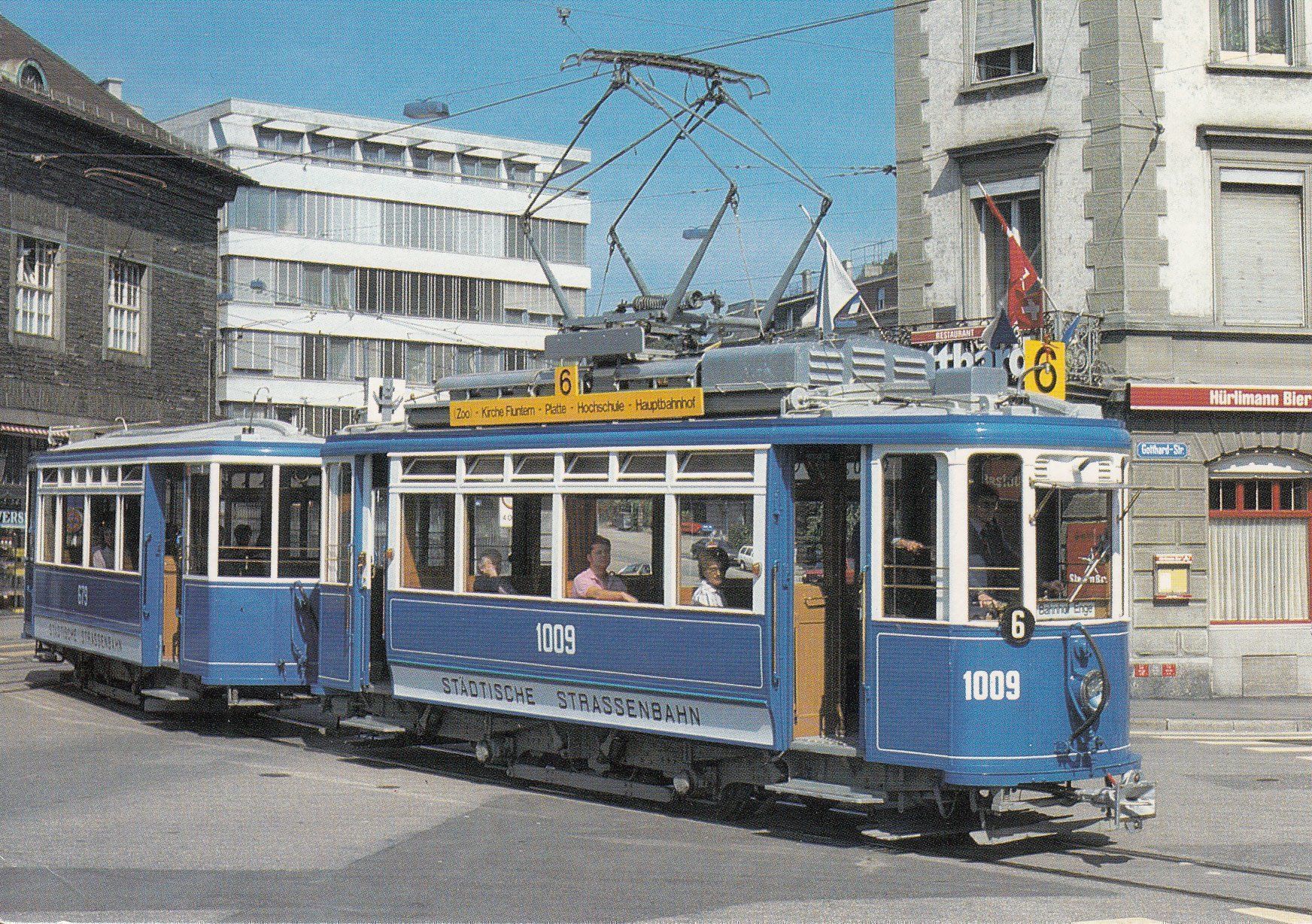 Cartoline postali: Tram Zürich 7 Karten – Usato da Bürglen TG venduto da StampGraf 1