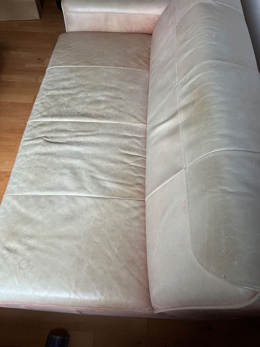 Divani: 3-teiliges Sofa aus echtem Büffelleder – Usato da Frenkendorf venduto da FSG88 1