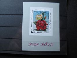 Vietnam 1988 Rosenblüten Block 59