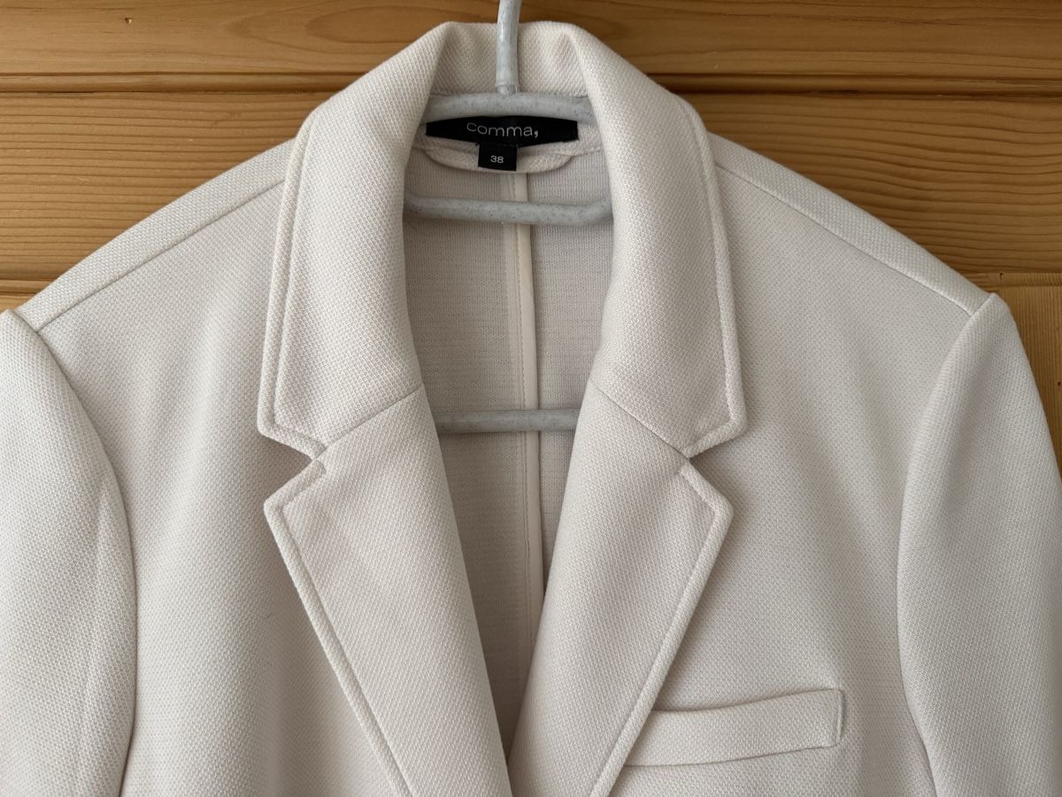 Comma Giacche: Comma, Blazer weiss Long-Blazer Damen Gr. 38 – Usato da Uster venduto da Schangnau87 2