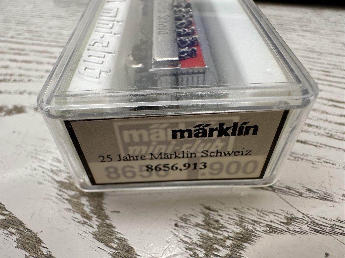 Märklin Modellini di ferrovie: Märklin 8656,913 Schiebenandwagen SBB – Usato da Lupsingen venduto da New-Haven 2