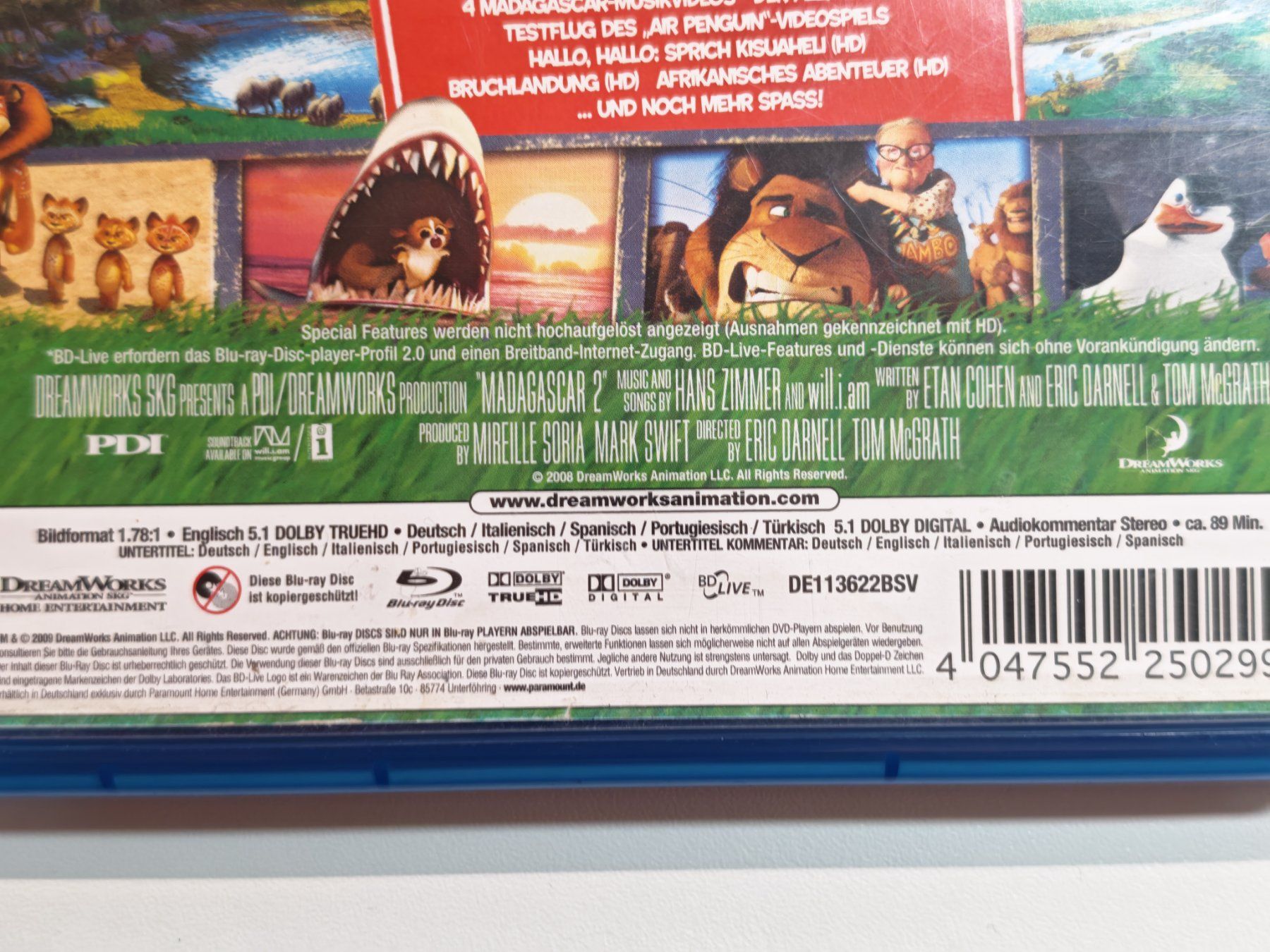 Alle DVDs: Madagascar 2 – Gebraucht aus Liestal von Kratzilla 3