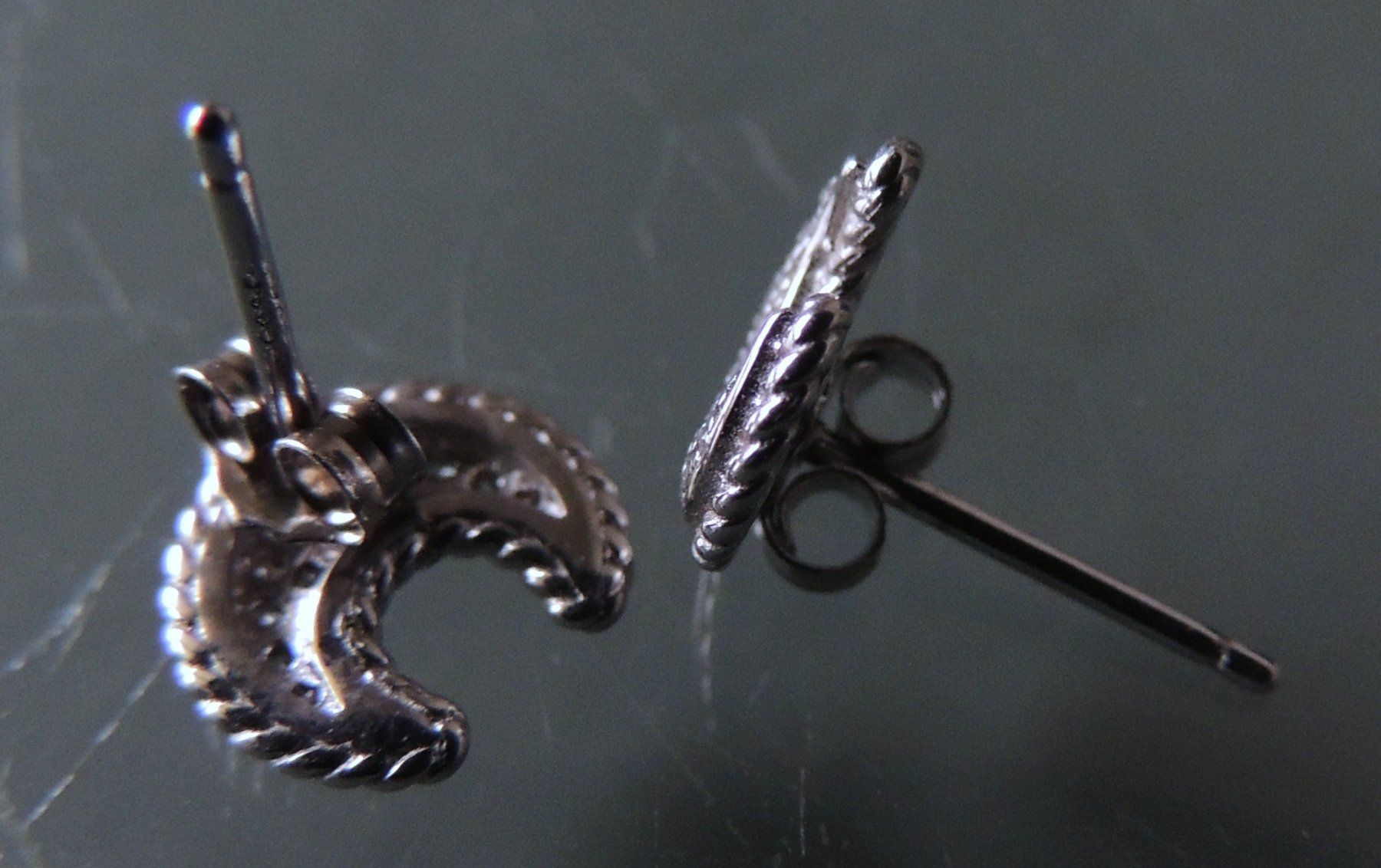 Orecchini pendenti & Orecchini a lobo: Silber 925 Ohrstecker Zirkonia 9 mm – Nuovo (secondo la descrizione) da Waldenburg venduto da schaller707 2