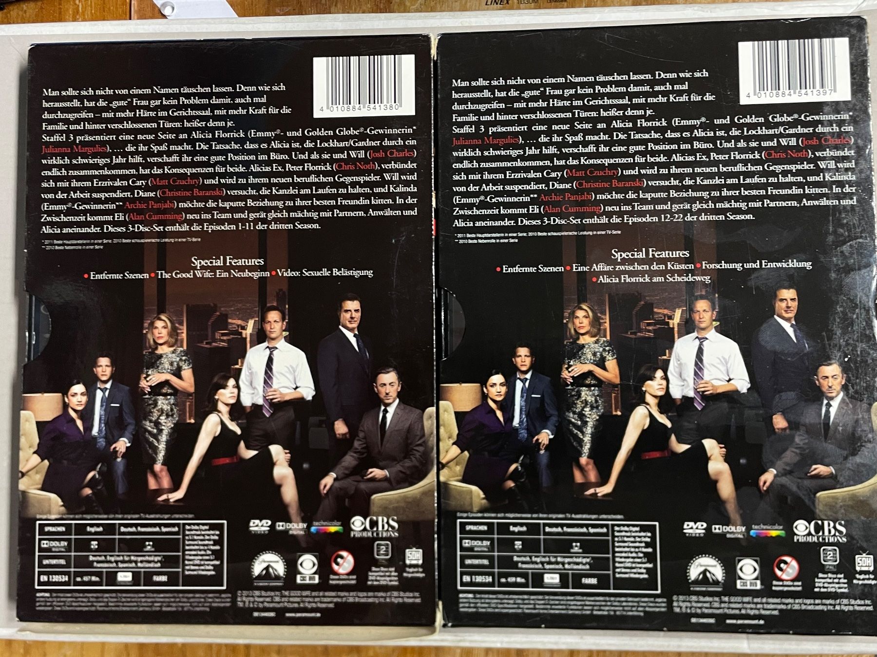 Tutti i DVDs: The Good Wife 3 – Usato da Muri b. Bern venduto da AdidasCollector 1
