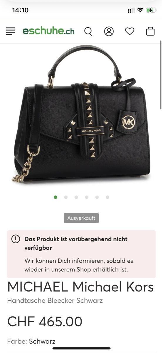 Michael Kors Borse da donna: Michael Kors Bleecker Black Handbag – Nuovo (secondo la descrizione) da Baar venduto da fan_27lj 1