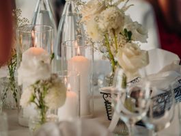 Kerzenhalter Glas Set